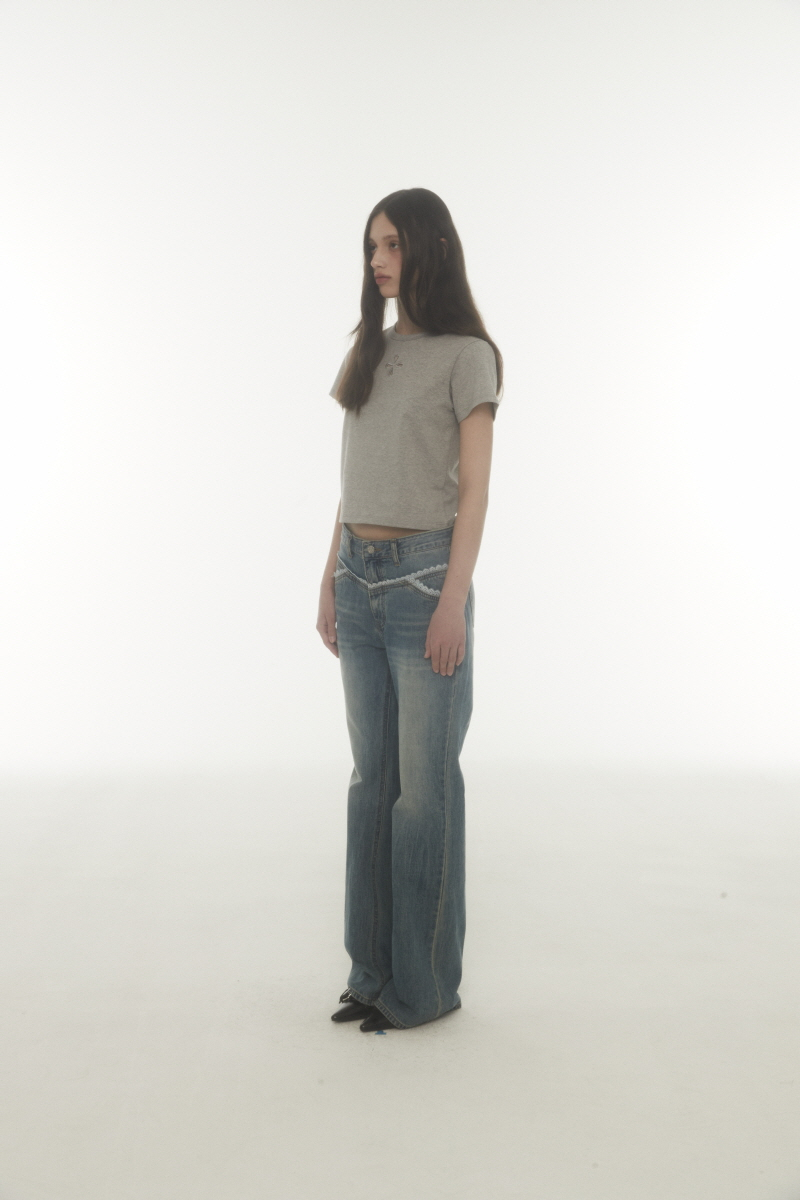 미드나잇 무브(MIDNIGHT MOVE) lace bt pants (blue) - 사이즈