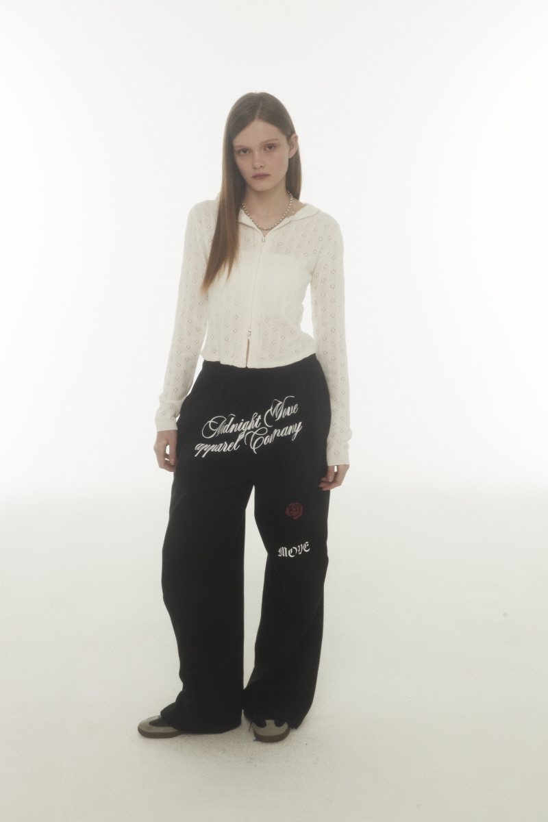 【MIDNIGHT MOVE】 rose pants / 追跡付 MIDNIGHT move スウェットパンツ ジャージ Midnight Move／ROSE