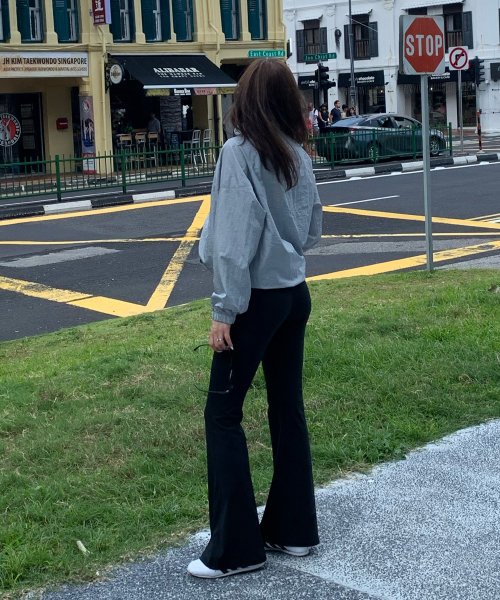 Fold Over Flare Leggings(3colors)