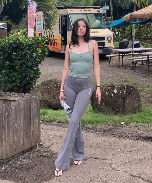 Fold Over Flare Leggings(3colors)
