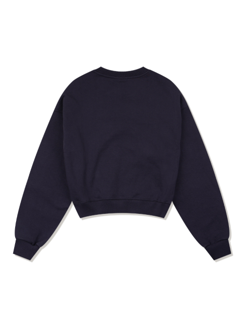 Le Lis Embossed женский кроп-свитшот Navy (FCF1TS204W)