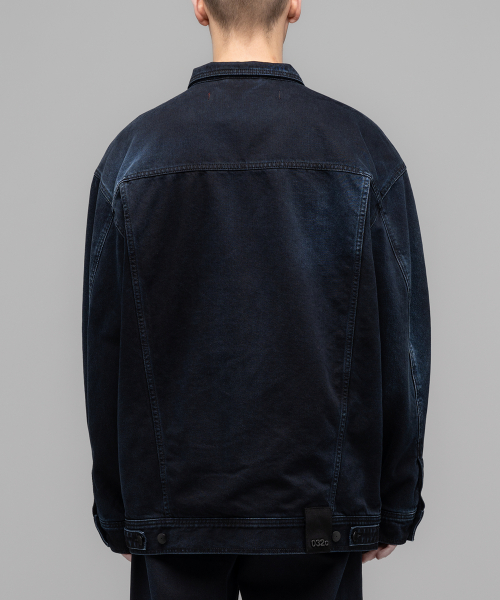 (M) Джинсовка GOYA DENIM JACKET WASHED DARK BLUE