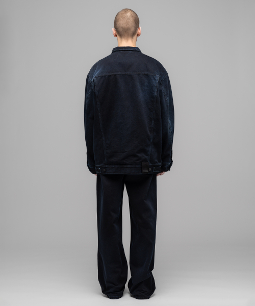 (M) Джинсовка GOYA DENIM JACKET WASHED DARK BLUE