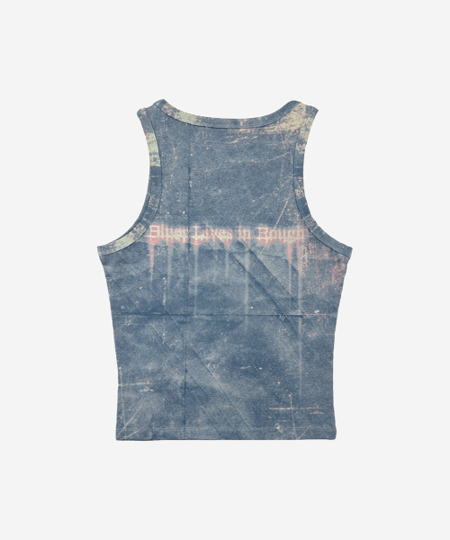 Blr printed синий sleeveless