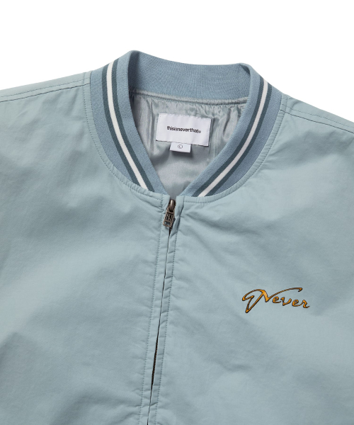 Faded stadium jacket синий