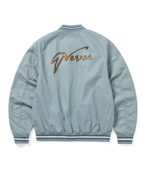 Faded stadium jacket синий