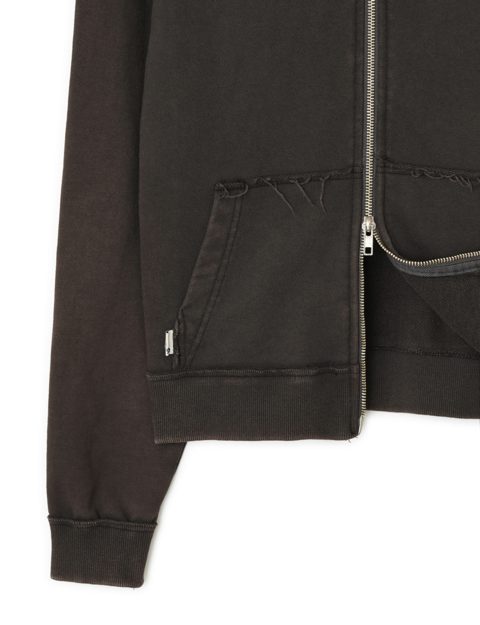 Washed Hoodie Zip-up, CHARCOAL 상세 이미지 20