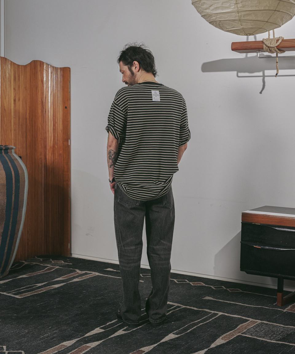 MUSINSA公式 | BEHEAVYER 312R SELVEDGE DENIM PANTS washed black