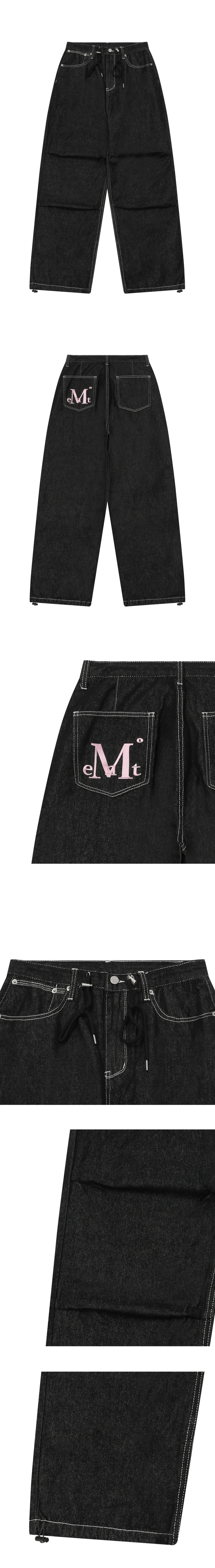 MUSINSA | MUCENT Maxi Back Pocket Big Logo Denim Unisex (2