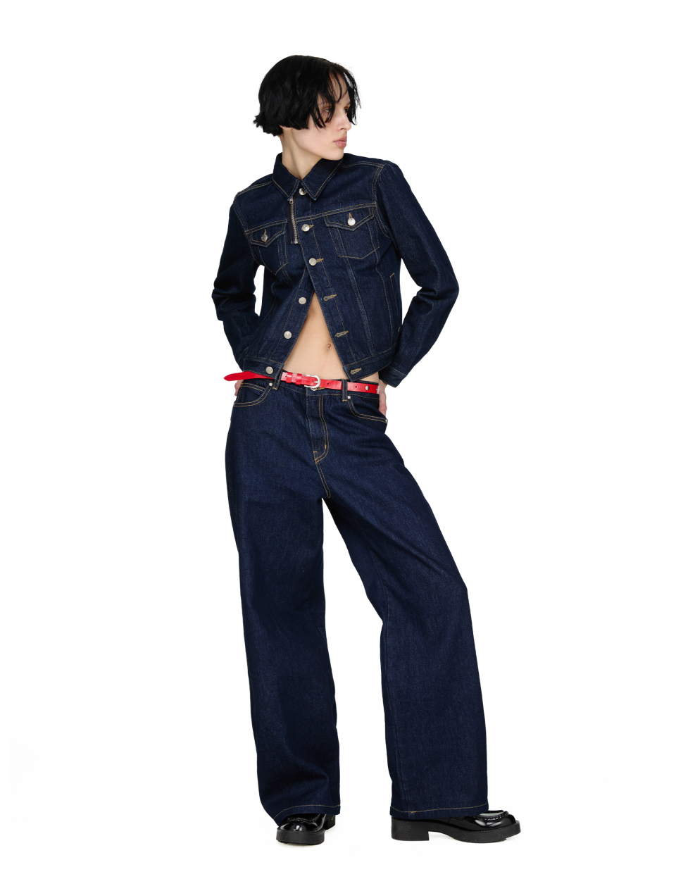 MUSINSA | SUNBURN PROJECT Zip-up Denim Jacket, INDIGO