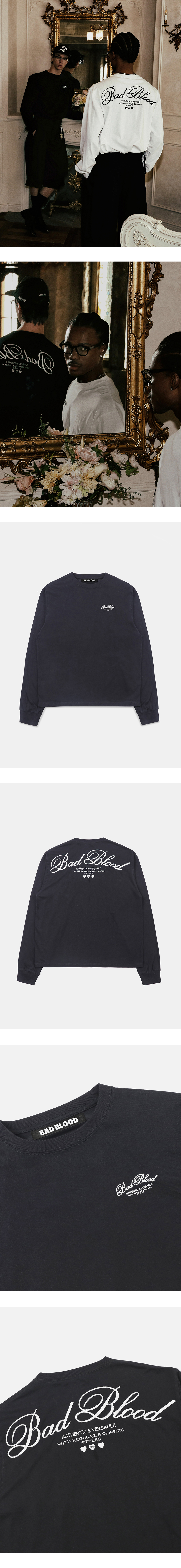 MUSINSA | BADBLOOD Classic Logo Long Sleeve - Black