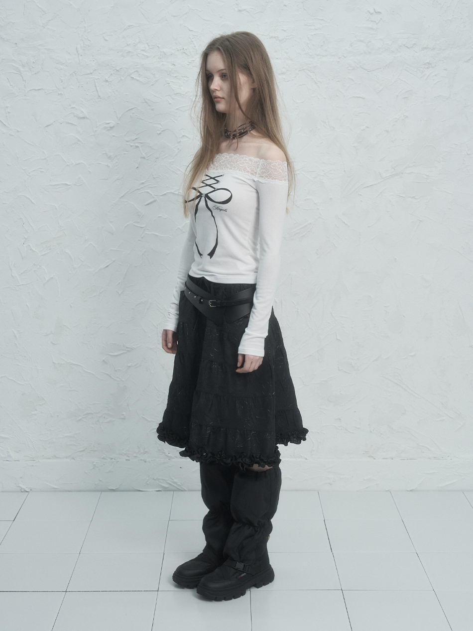 スカート [Fakiii] Cancan String Skirt A'GEM/9 × .kom 『 FANCY CLUB/ファンシークラブ』PUFF SWEAT