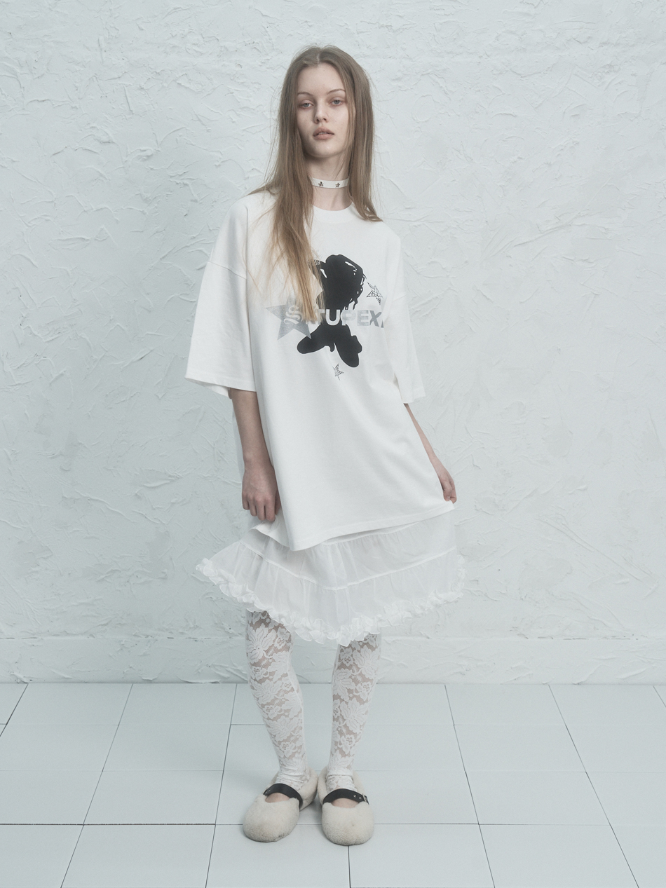 ★ SETUP-EXE★ FRILL CANCAN SKIRT WHITE 25SPRING029EXE MUSINSA | SETUPEXE FRILL CANCAN SKIRT / WHITE