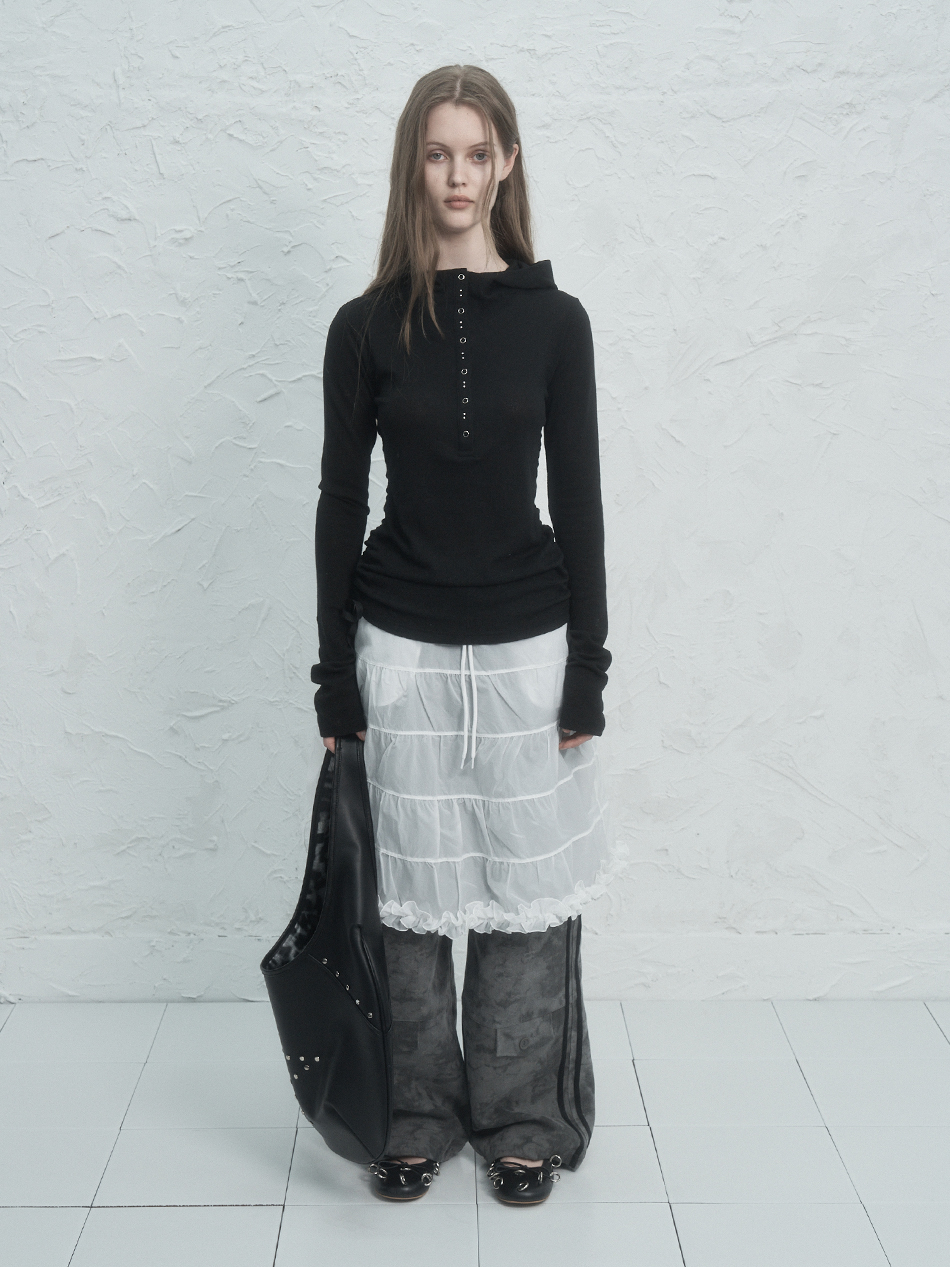 【SETUP-EXE】FRILL CANCAN SKIRT ★韓国人気★ 追跡付 MUSINSA公式 | SETUPEXE FRILL CANCAN SKIRT / WHITE