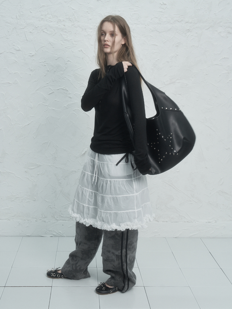 MUSINSA | SETUPEXE FRILL CANCAN SKIRT / WHITE