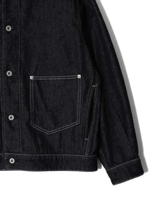Liverty trucker denim jacket dark тёмно-синий