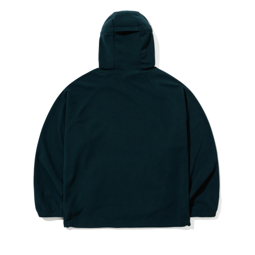 Флисовое худи на полумолнии Original Green
