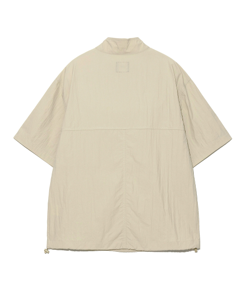 Нейлоновый анорак с коротким рукавом, Light Beige