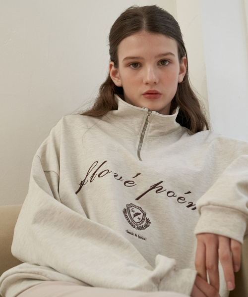 Flove poem half zip-up mantoman(mg)