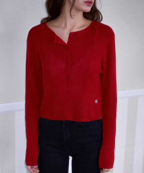 Linen knit cardigan <<<protect0>>>