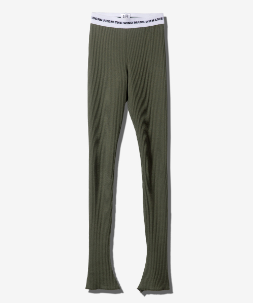 Mwl knit leggings - khaki