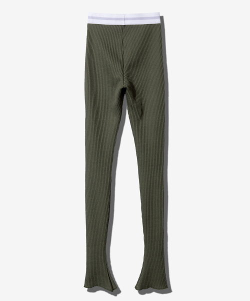 Mwl knit leggings - khaki
