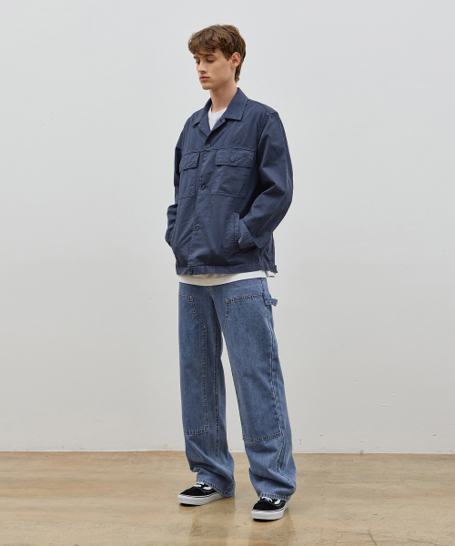 Свободная куртка сафари Denim Pigment - Navy C5