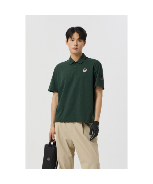 (uni) sorona printed back polo t-shirt_g4tam25395grx