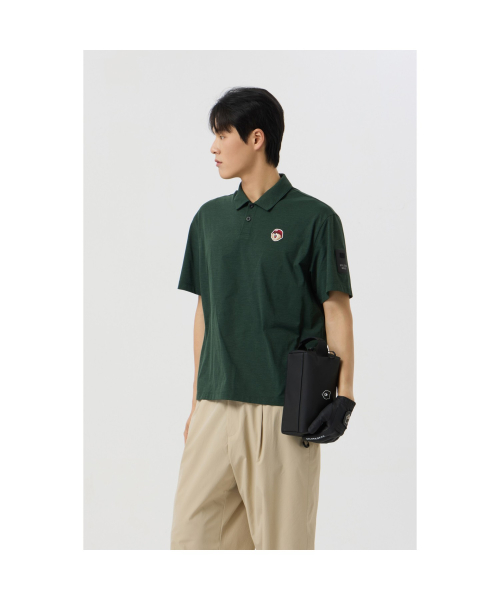 (uni) sorona printed back polo t-shirt_g4tam25395grx