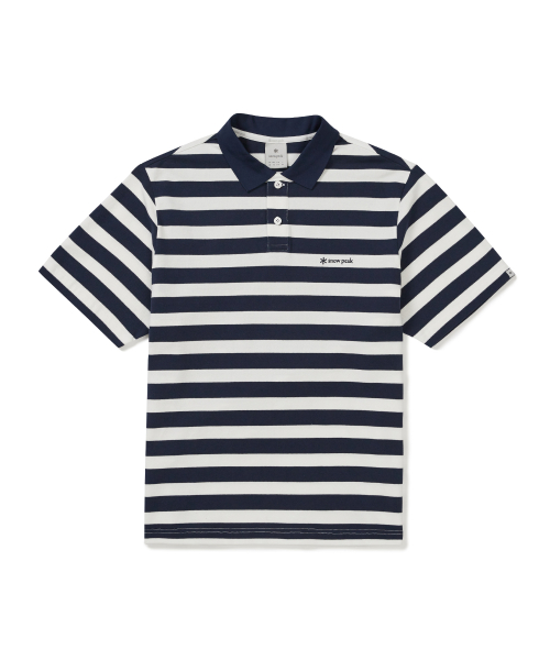 Cotton Stripe поло (S25MMFPS49) Navy
