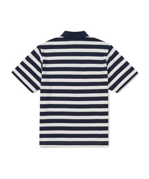 Cotton Stripe поло (S25MMFPS49) Navy