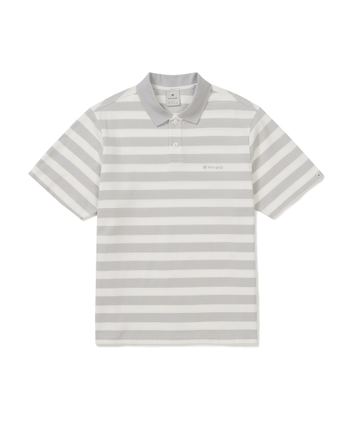 Cotton Stripe поло (S25MMFPS49) Ice Gray