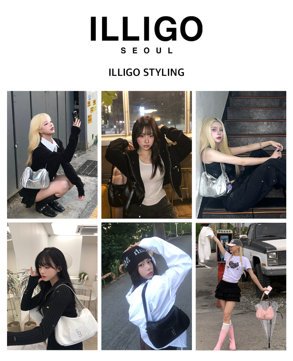 MUSINSA | ILLIGO signature bag black