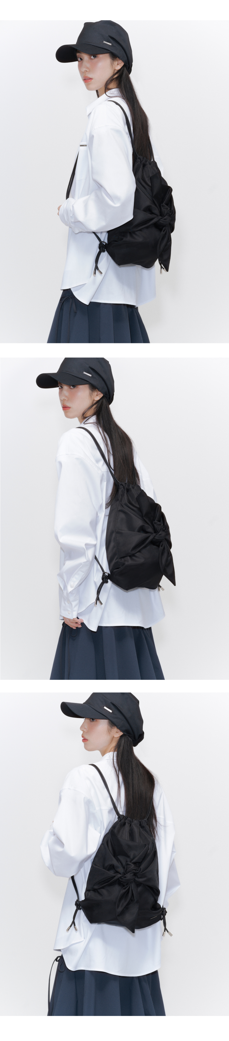 【Miseki SEOUL】25SS★ Tie-up drawstring bag MUSINSA | MISEKI SEOUL Tie-up mini drawstring bag BLACK