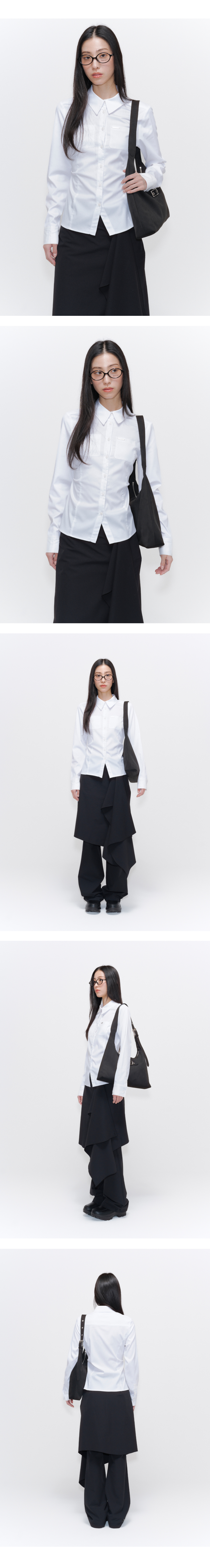 ★ MISEKI SEOUL★ Pocket shirts one piece WHITE MSK252OP04W Pocket shirts one piece WHITE - Miseki seoul | 60% - Asian