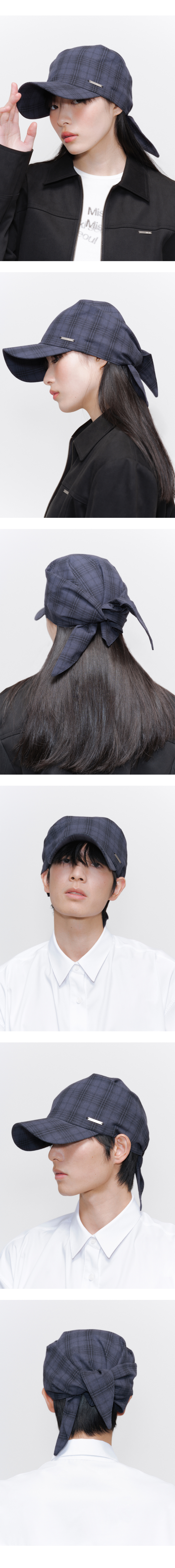 【Miseki SEOUL】25ss Tie-up scarf bandana cap (2 COLOR) MUSINSA | MISEKI SEOUL Tie-up scarf bandana cap CHECK