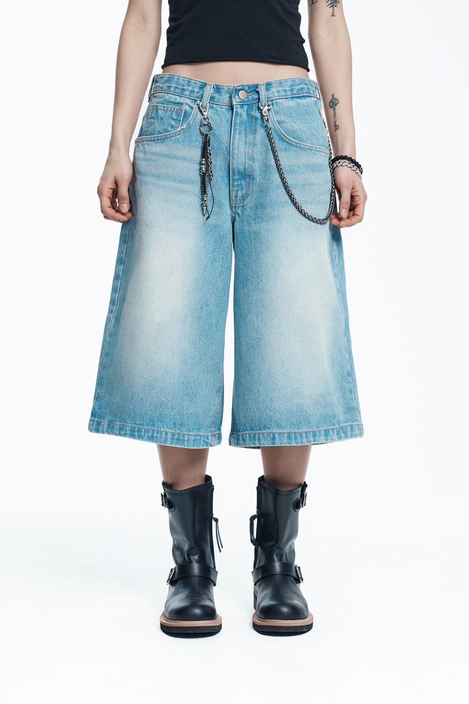 【SATIIIZ】Luce Star Bermuda Pants Luce Star Bermuda Pants - satiiiz