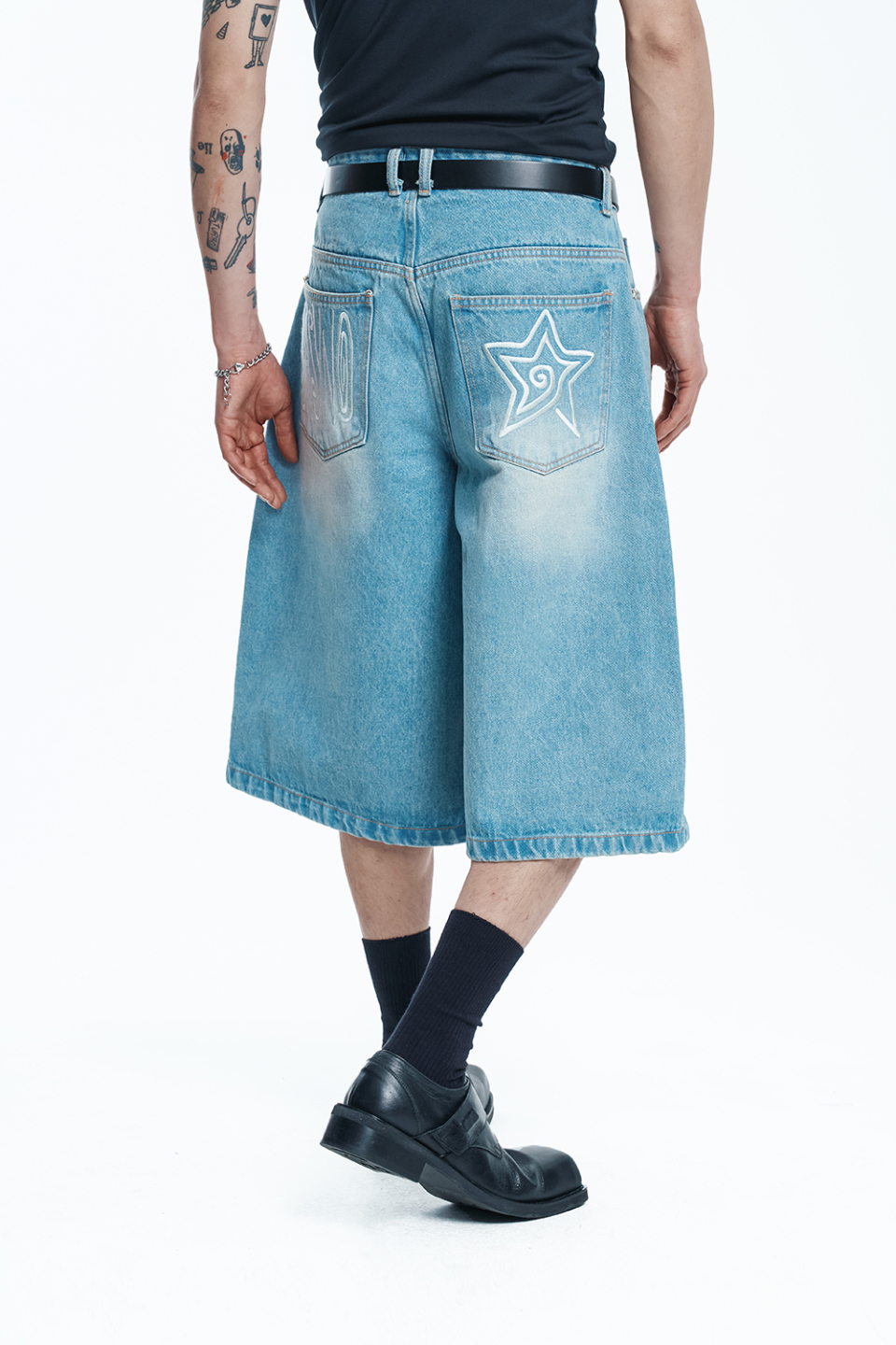 【YOURNUS】Milk Washing Bermuda Denim Pants Men's Regular Denim shorts | Blue | Diesel