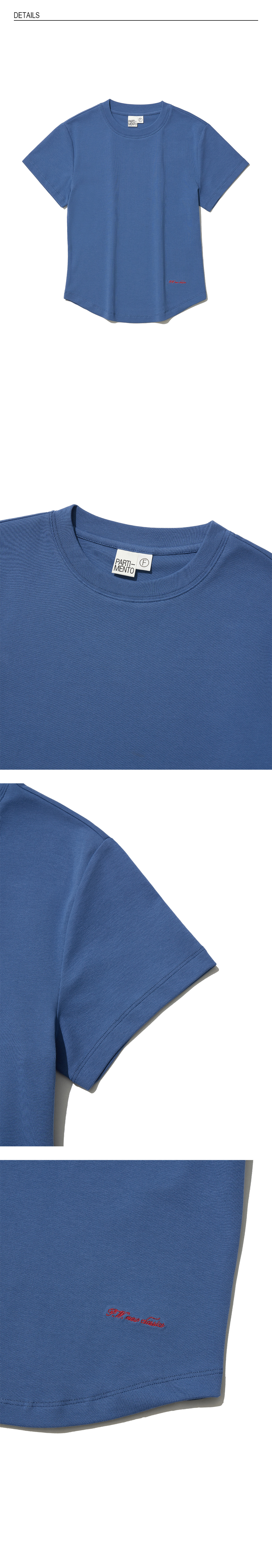 MUSINSA | PARTIMENTO WOMEN PW 90s Short Sleeve Tee_Blue