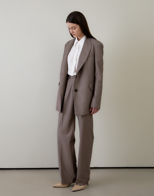 STRAIGHT FIT SLACKS Cocoa — прямые слаксы Cocoa