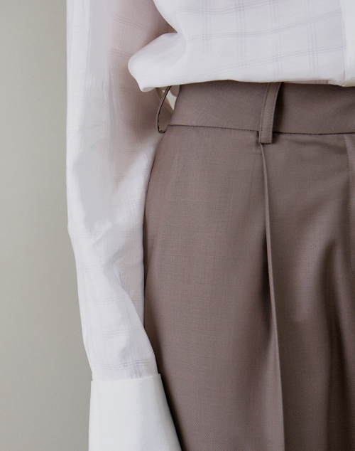 STRAIGHT FIT SLACKS Cocoa — прямые слаксы Cocoa
