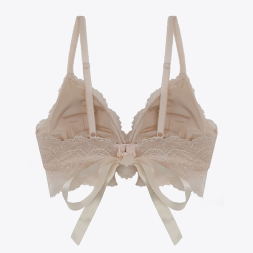 Комплект из бралетта с бантом сзади и трусиков_Light Pink