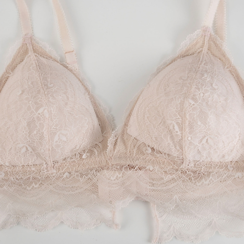 Комплект из бралетта с бантом сзади и трусиков_Light Pink