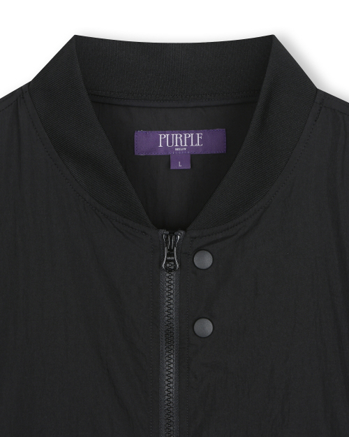 Sheer nylon flight jacket чёрный