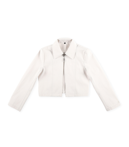 <<<protect0>>> minimal line zip-up jacket (кремовый)