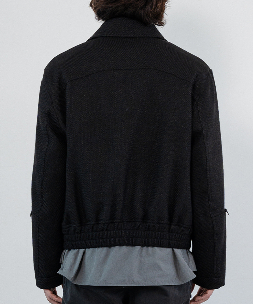 Шерсть twill flight bomber