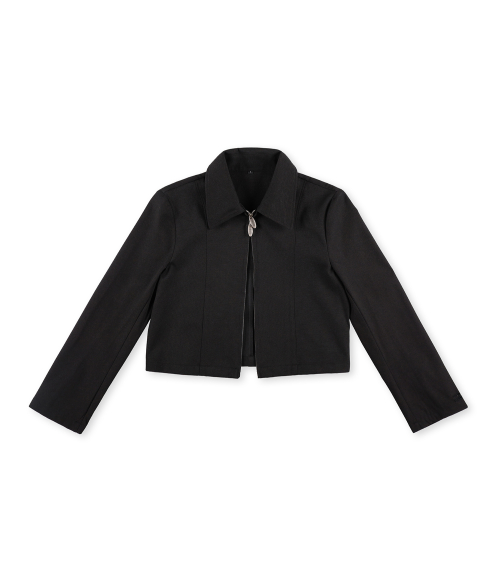 <<<protect0>>> minimal line zip-up jacket (чёрный)