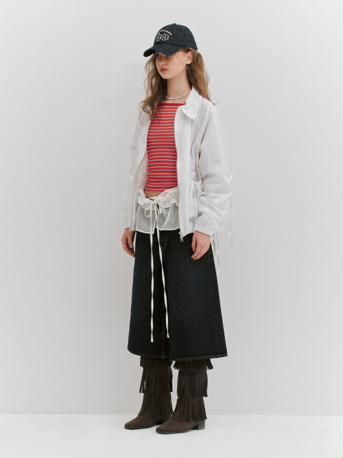 Shirring ribbon jacket