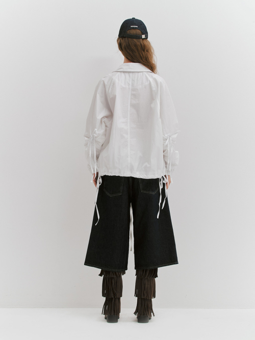Shirring ribbon jacket