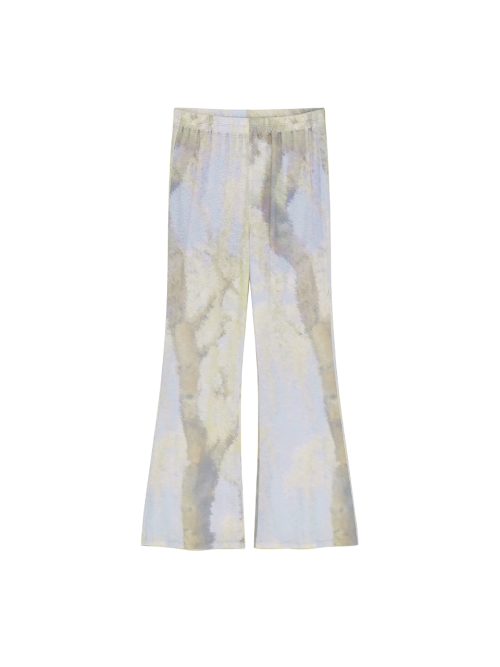 Print flared pants print tree